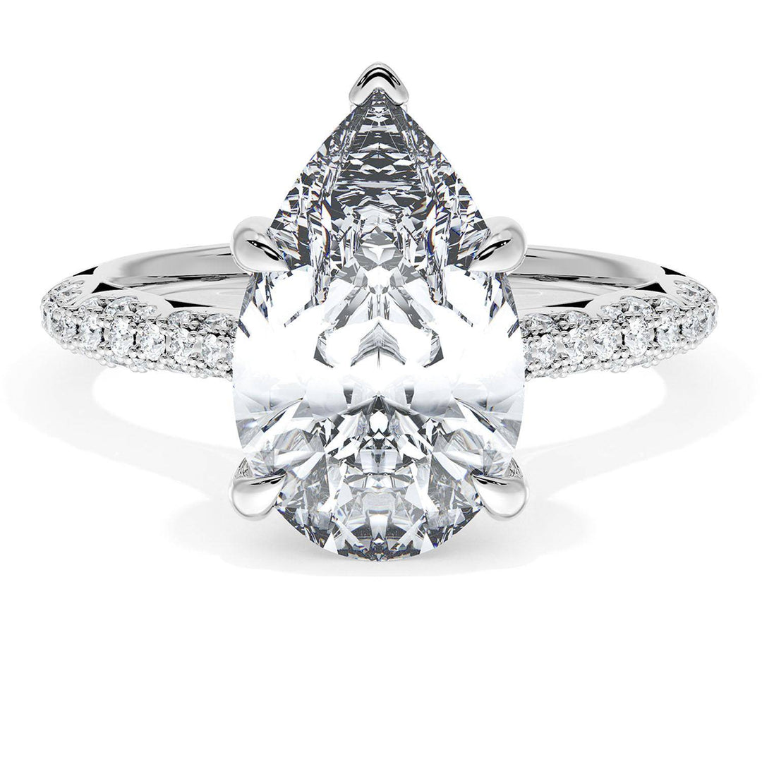 Pear Bloom Engagement Ring