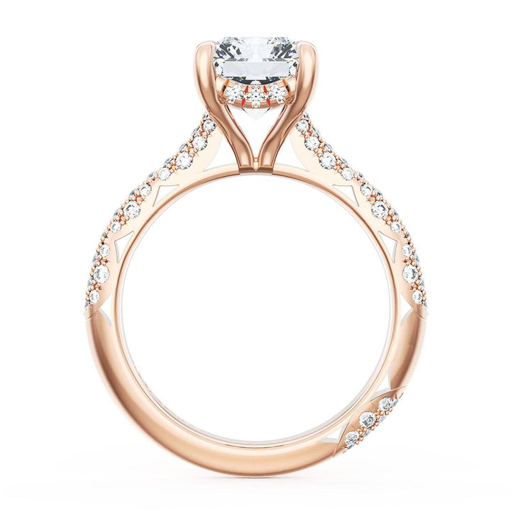 Radiant Bloom Engagement Ring