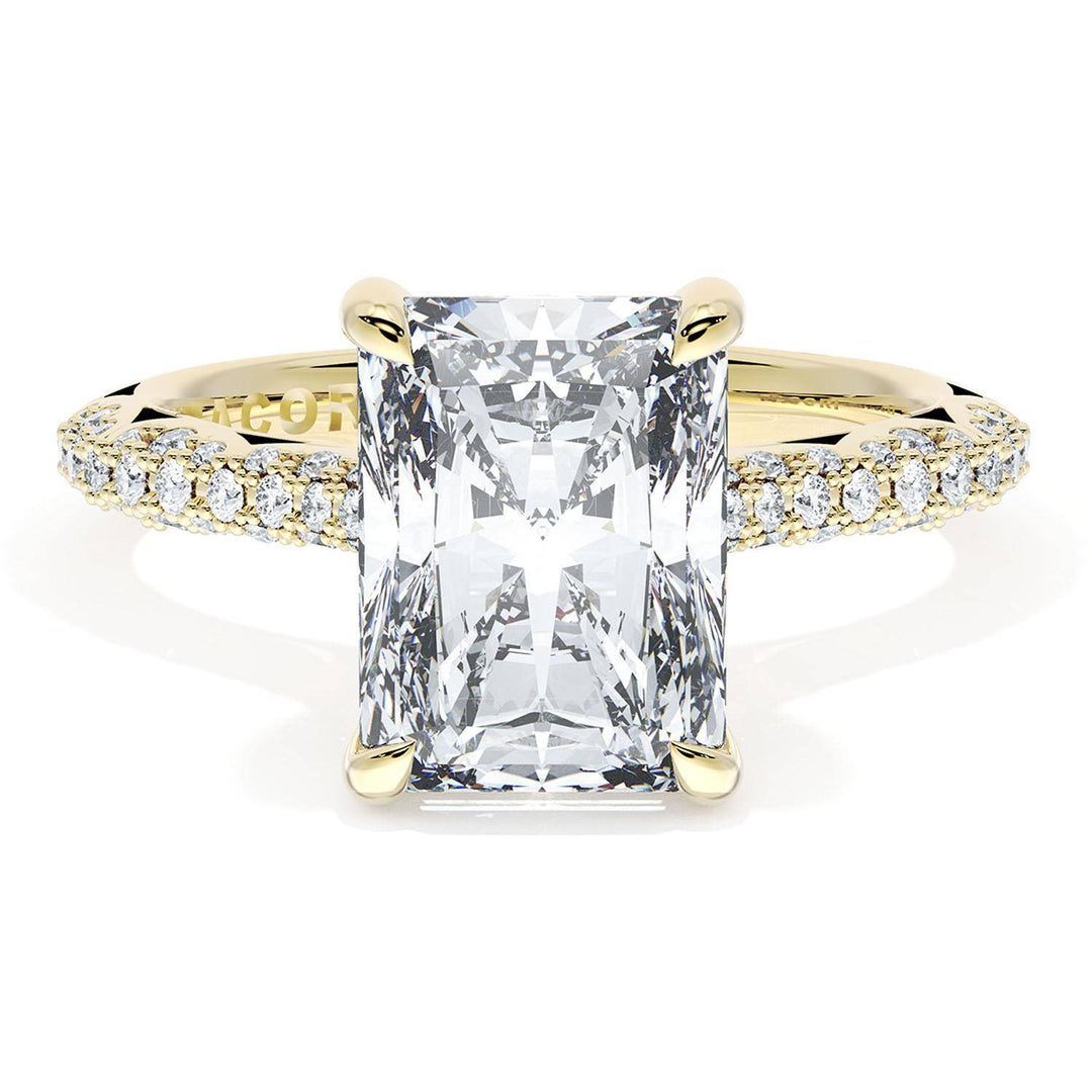 Radiant Bloom Engagement Ring