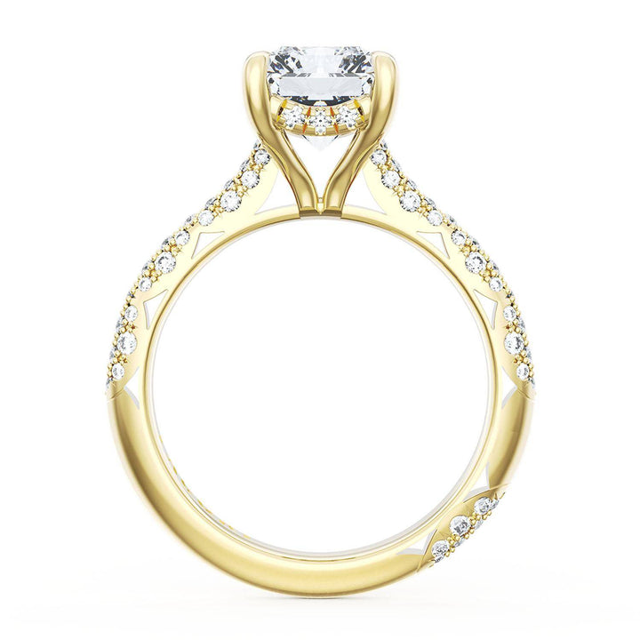 Radiant Bloom Engagement Ring