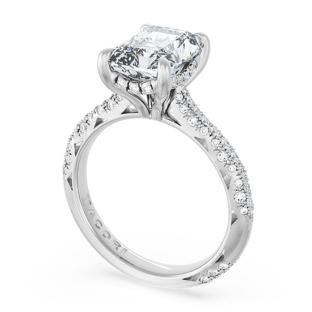 Radiant Bloom Engagement Ring