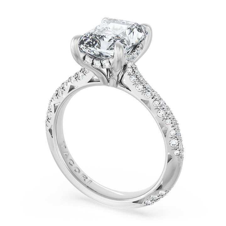 Radiant Bloom Engagement Ring