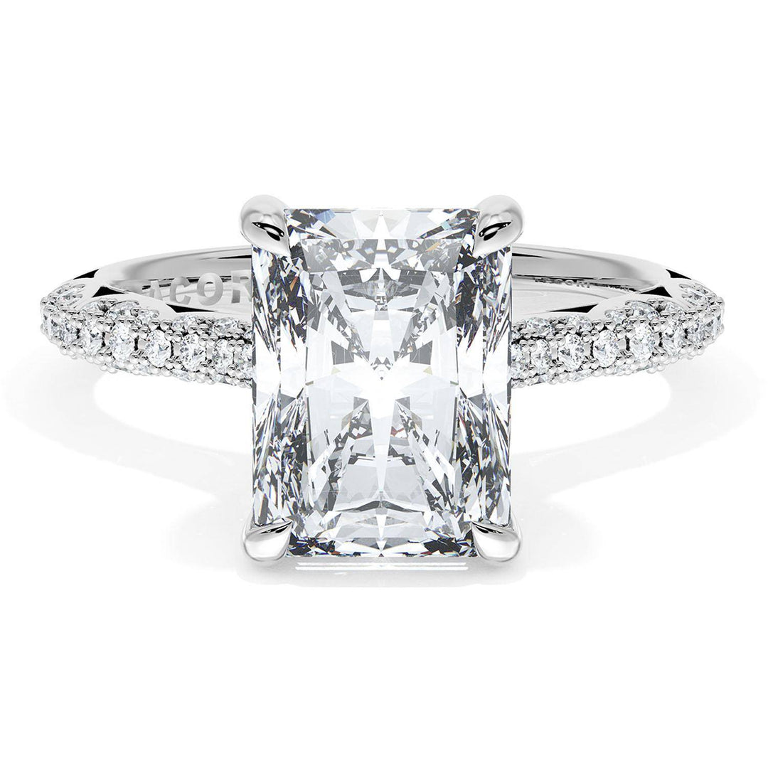 Radiant Bloom Engagement Ring