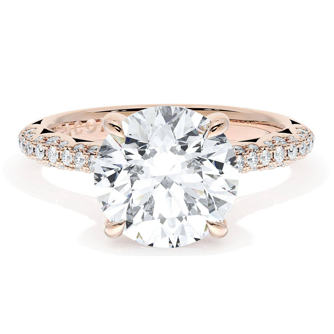 Round Bloom Engagement Ring
