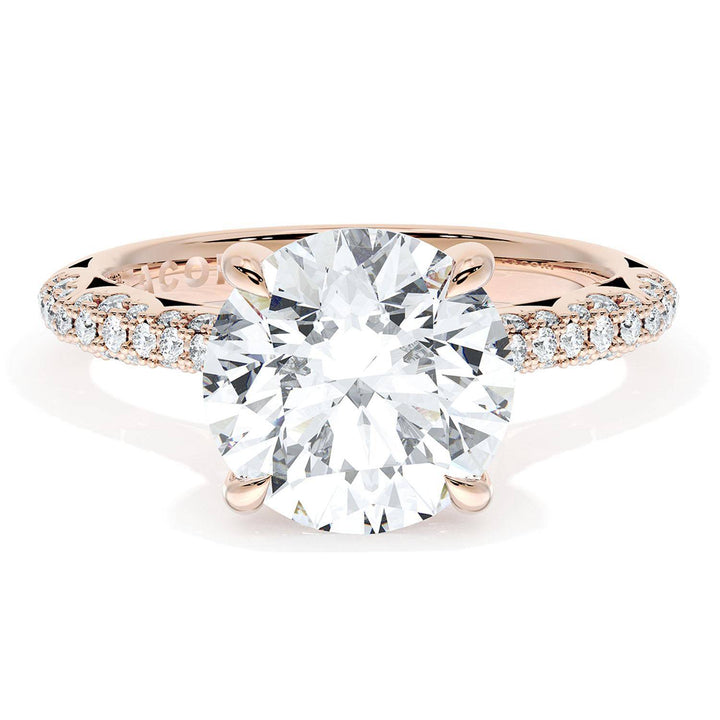 Round Bloom Engagement Ring