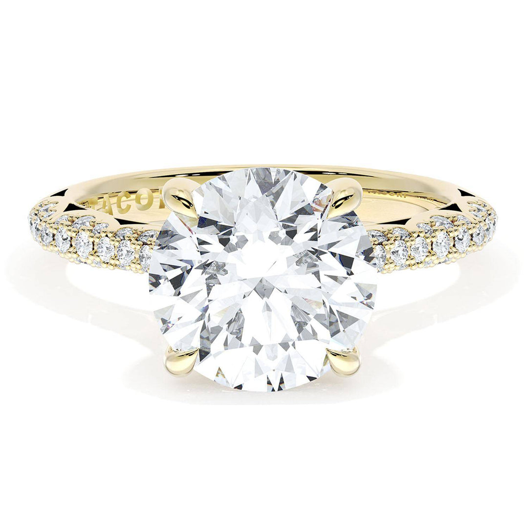 Round Bloom Engagement Ring