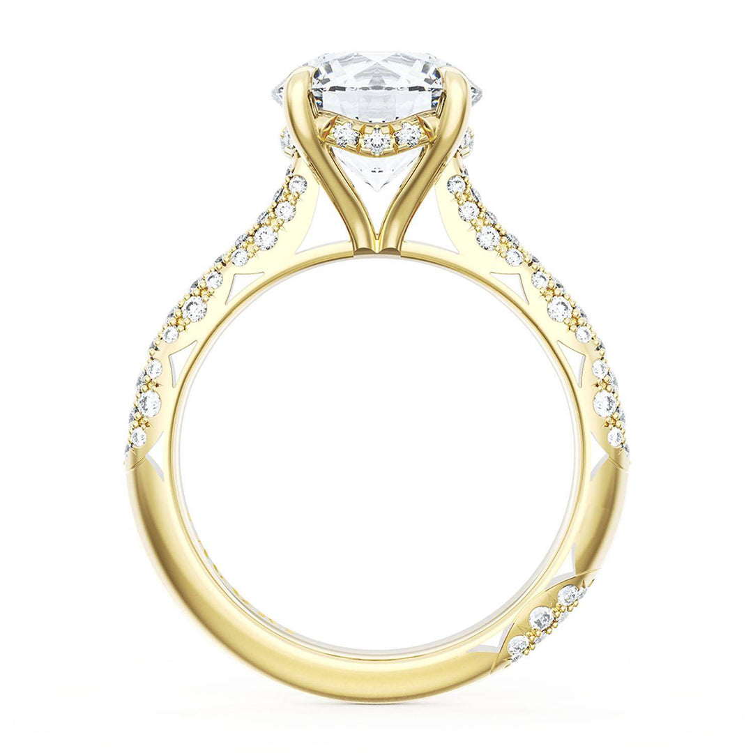 Round Bloom Engagement Ring