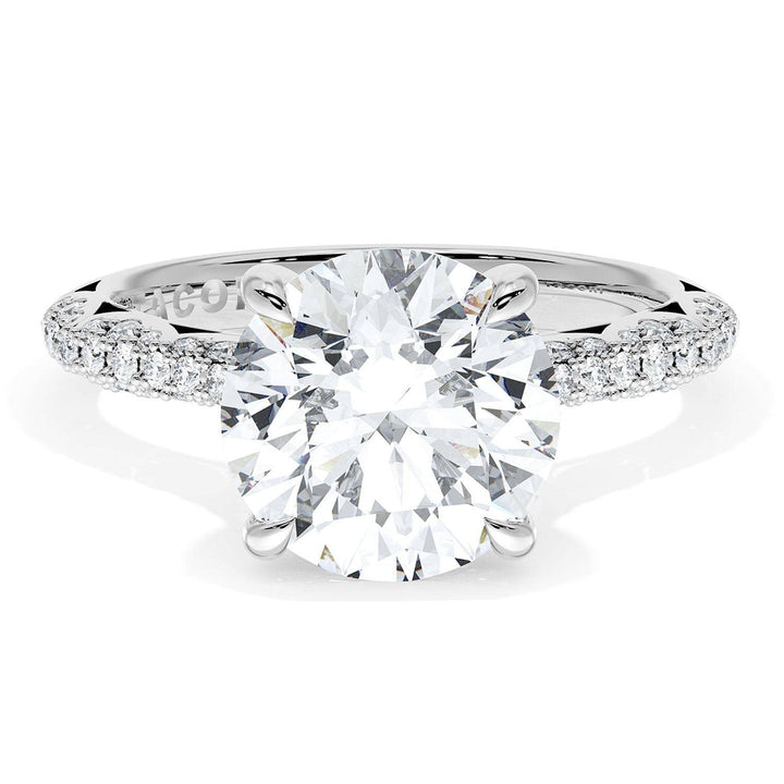 Round Bloom Engagement Ring