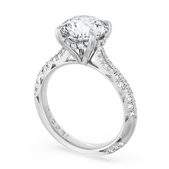 Round Bloom Engagement Ring