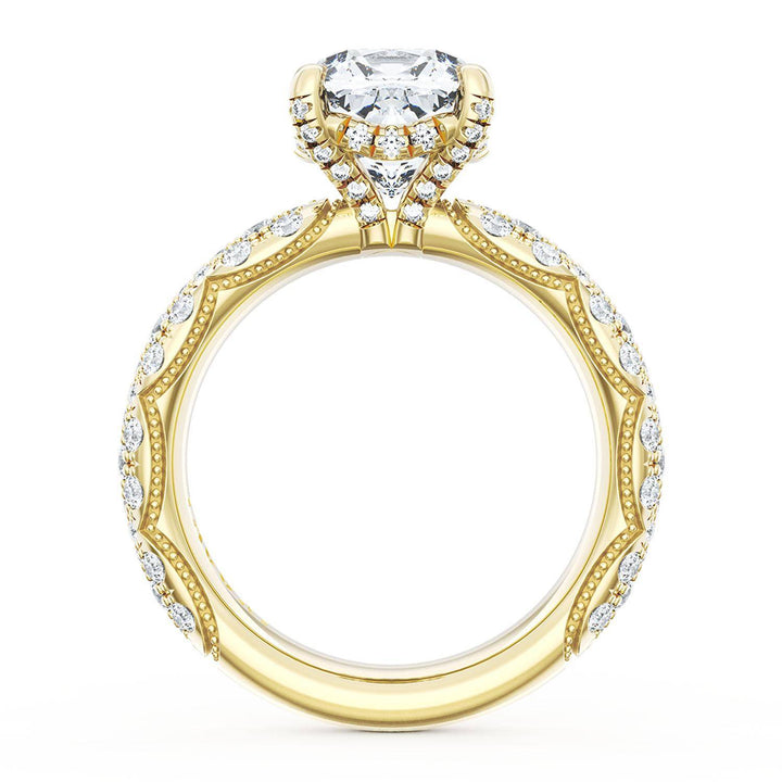 Cushion Bloom Engagement Ring