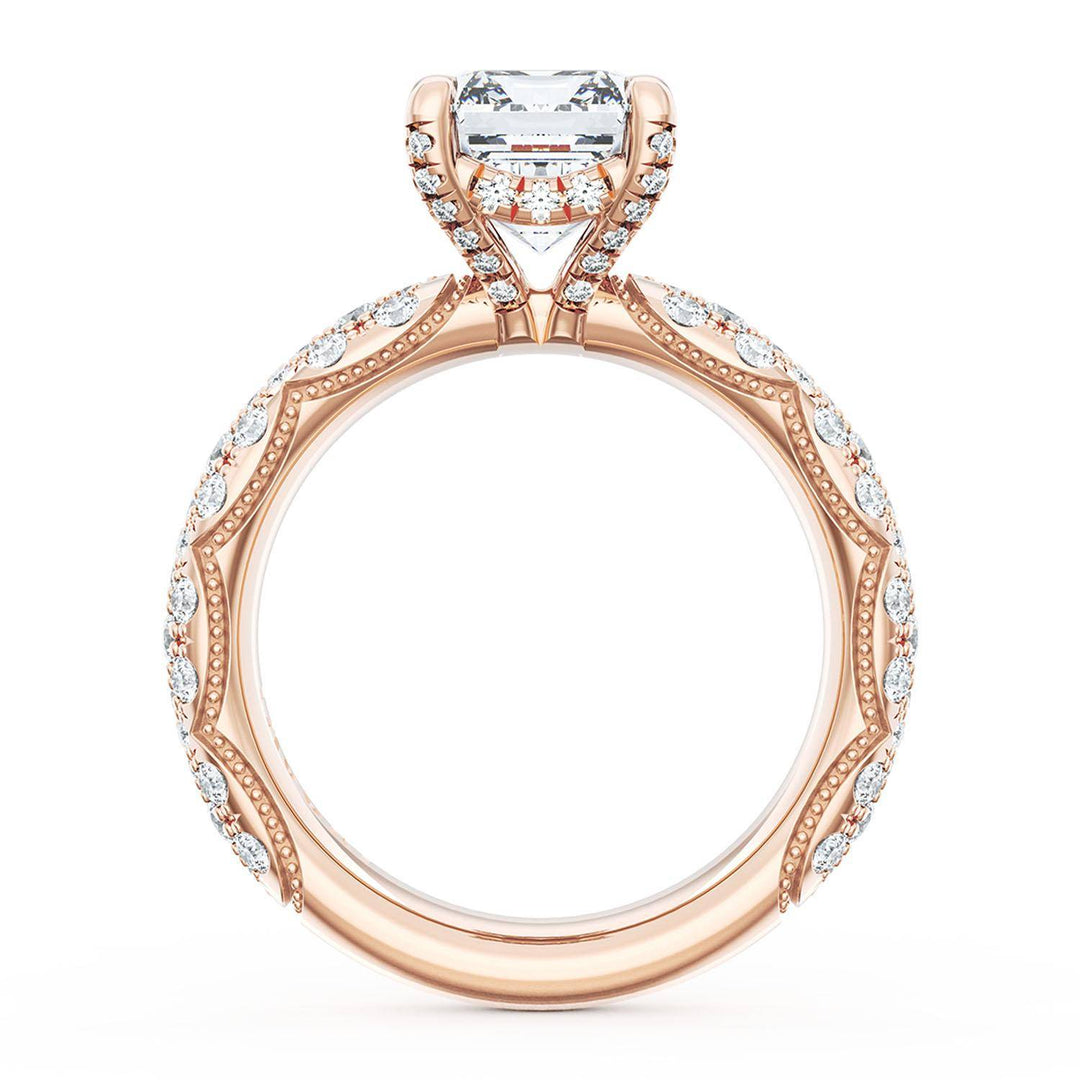 Emerald Bloom Engagement Ring