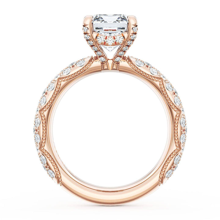 Emerald Bloom Engagement Ring