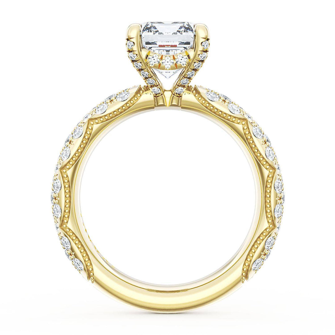 Emerald Bloom Engagement Ring