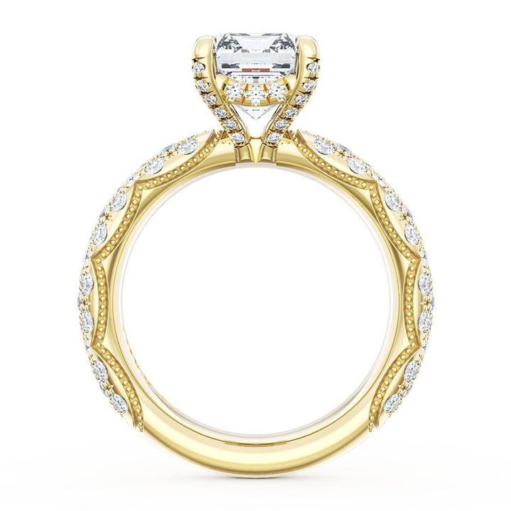 Emerald Bloom Engagement Ring