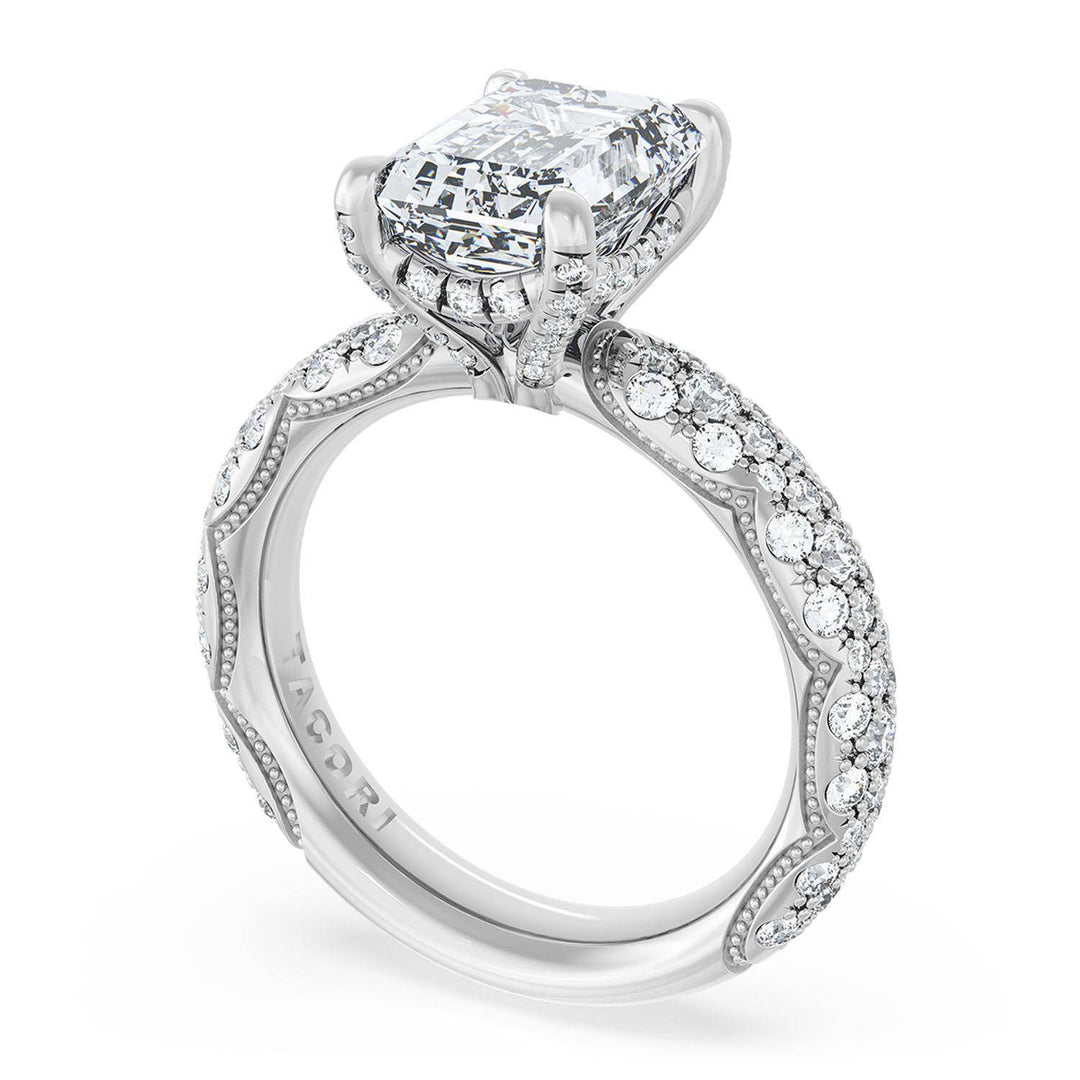 Emerald Bloom Engagement Ring