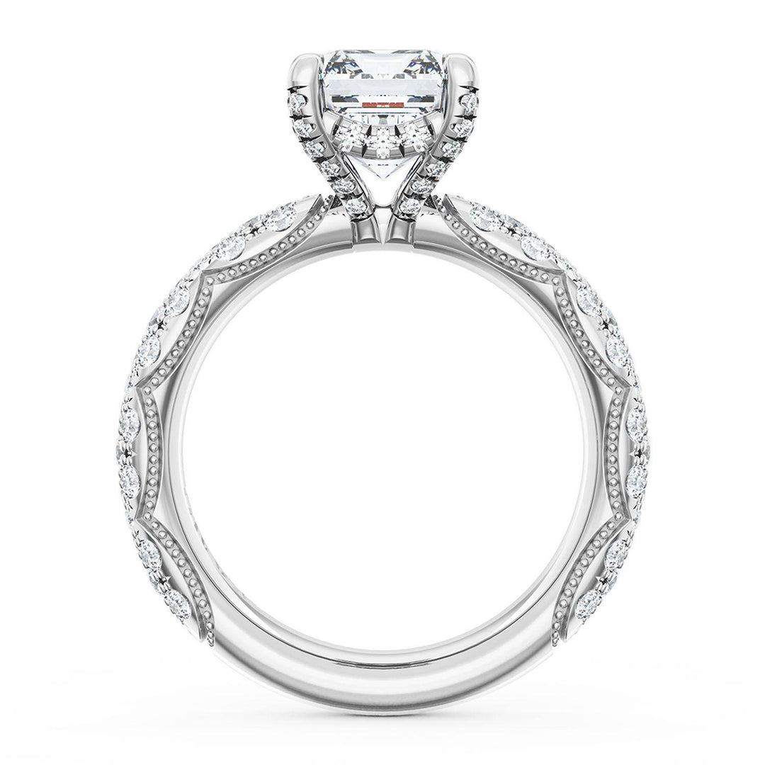 Emerald Bloom Engagement Ring