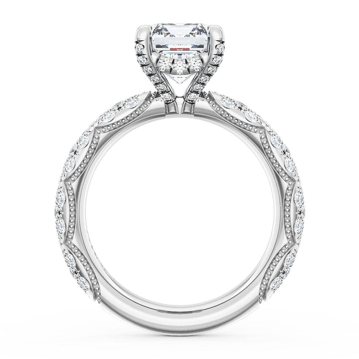Emerald Bloom Engagement Ring