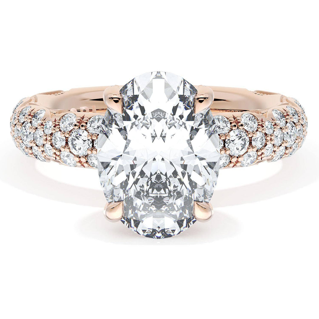 Oval Bloom Engagement Ring