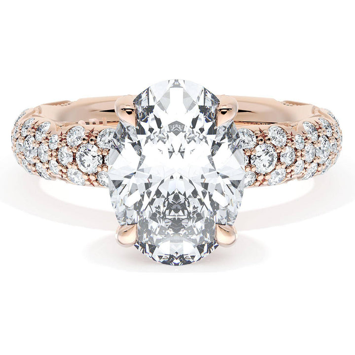 Oval Bloom Engagement Ring