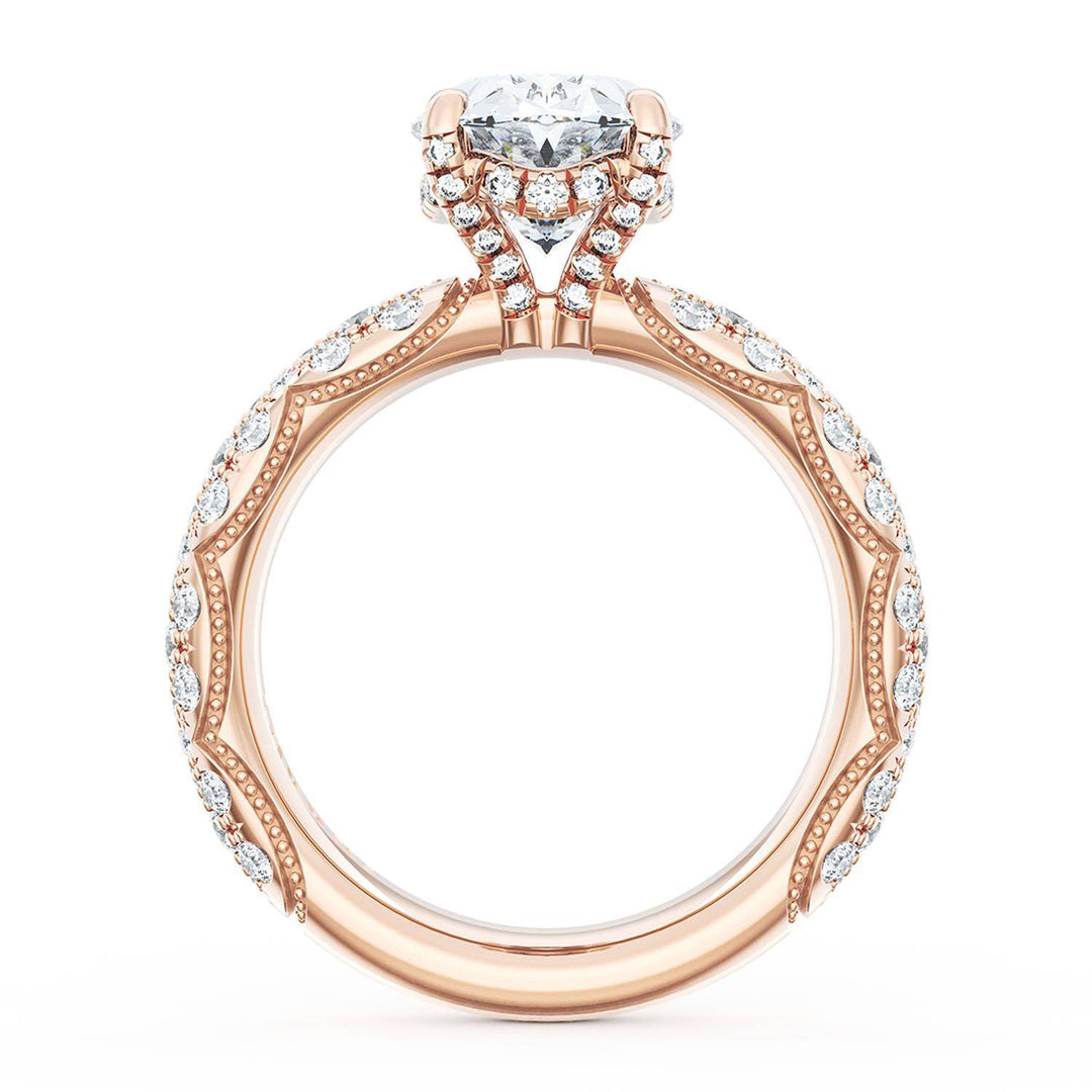 Oval Bloom Engagement Ring