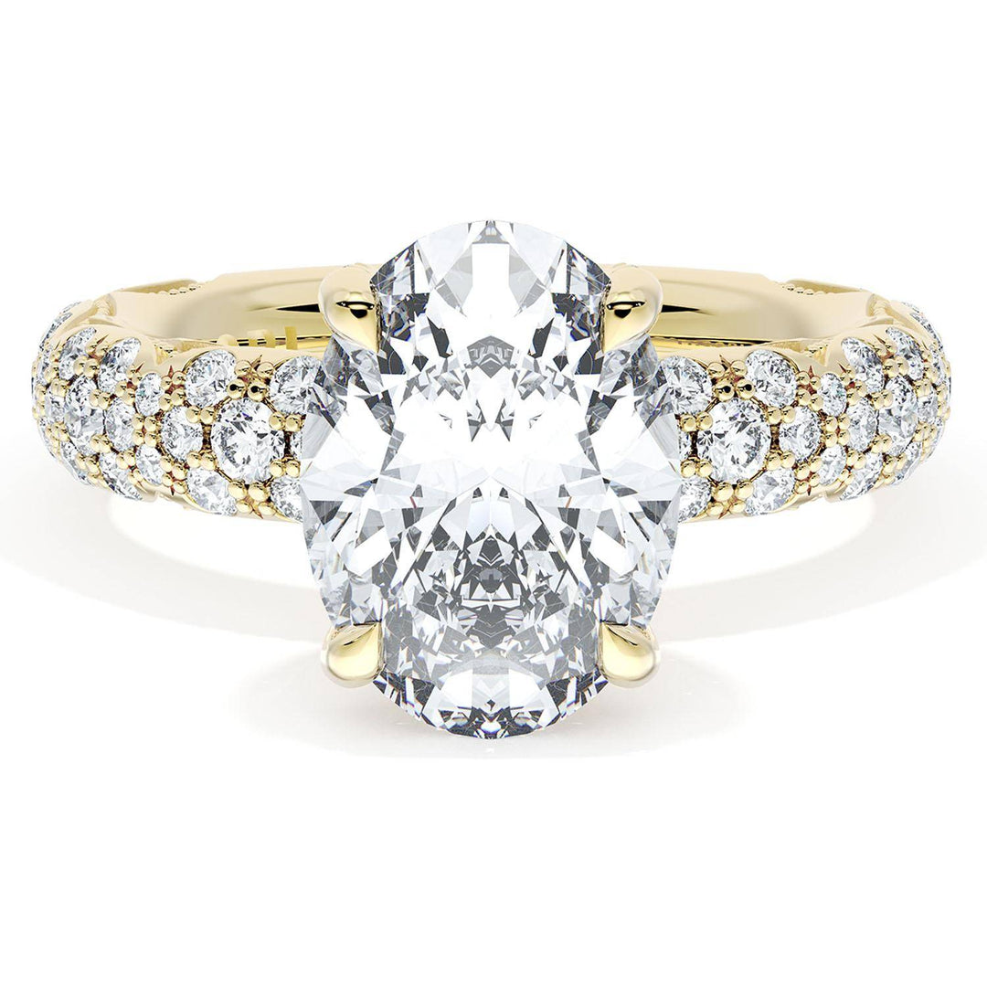 Oval Bloom Engagement Ring