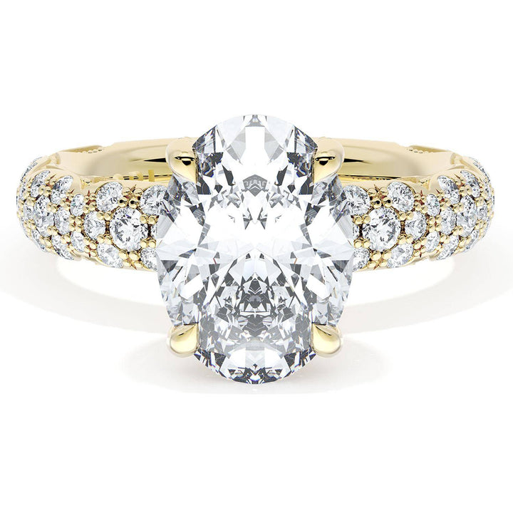 Oval Bloom Engagement Ring