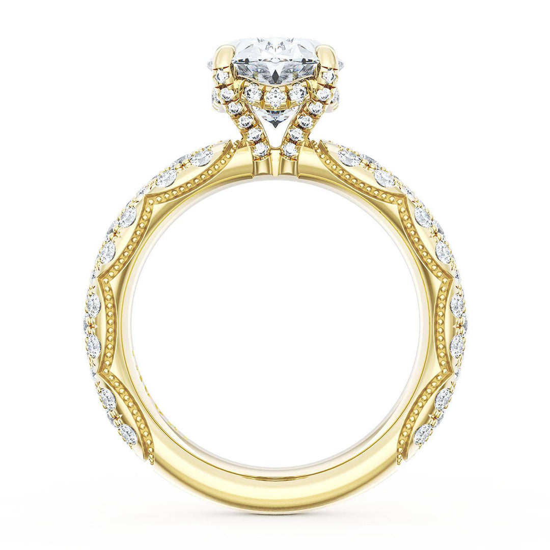 Oval Bloom Engagement Ring