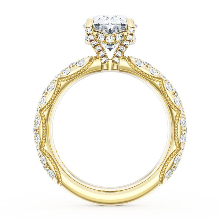 Oval Bloom Engagement Ring
