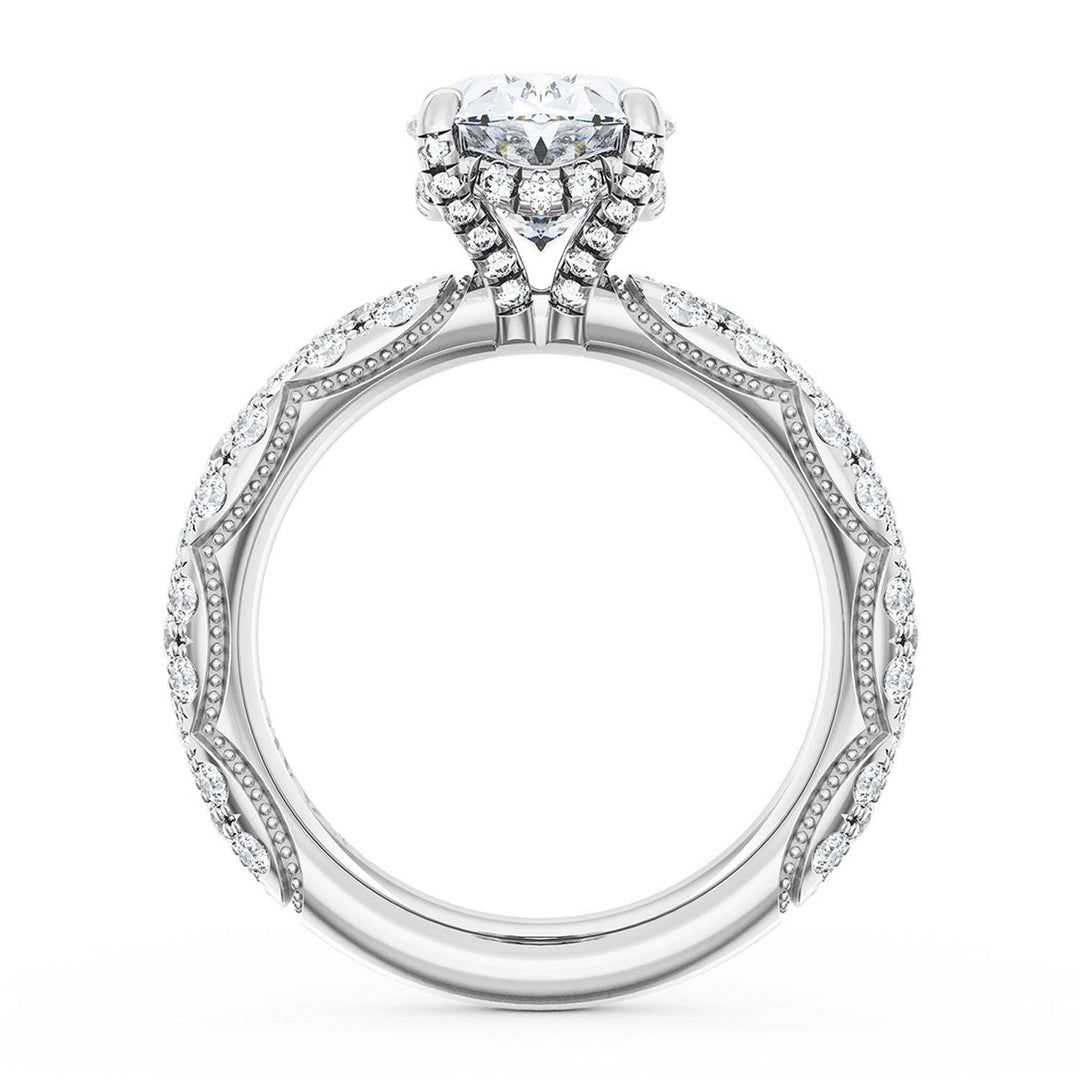 Oval Bloom Engagement Ring
