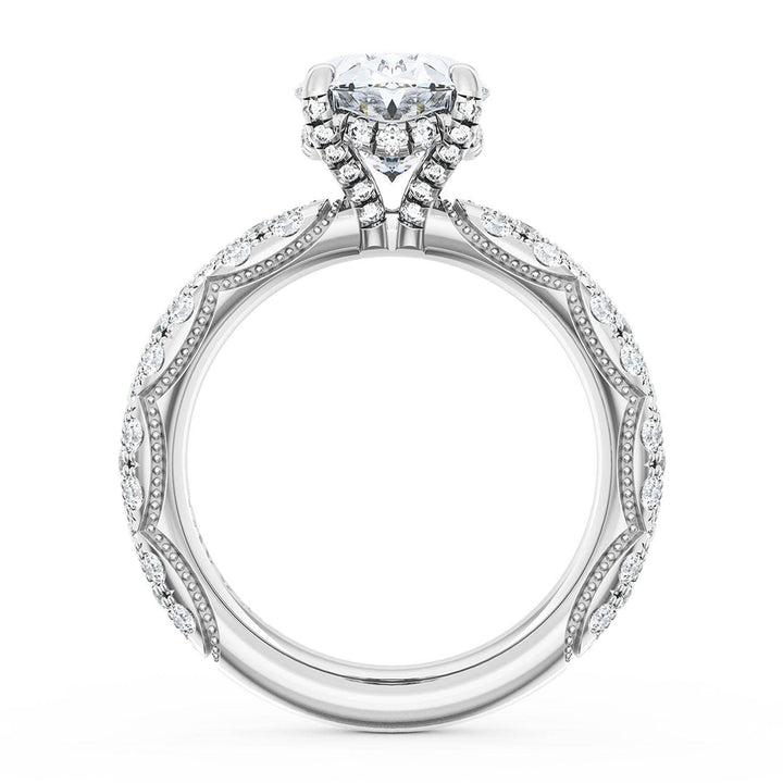 Oval Bloom Engagement Ring