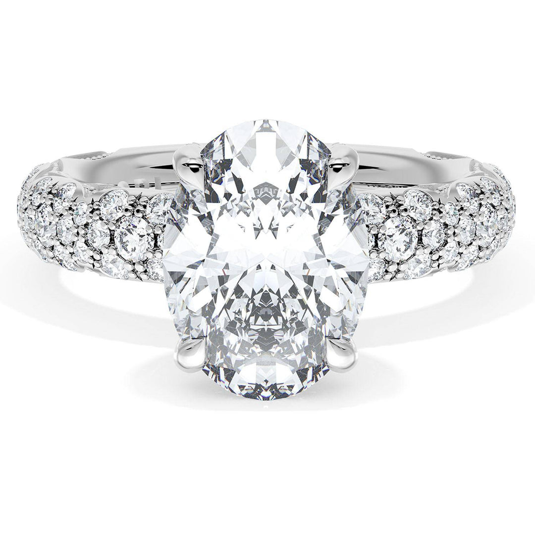 Oval Bloom Engagement Ring