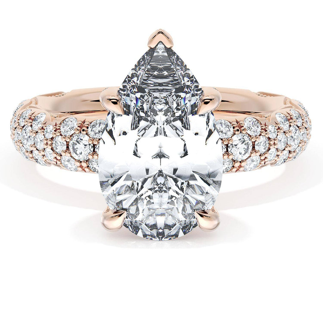Pear Bloom Engagement Ring