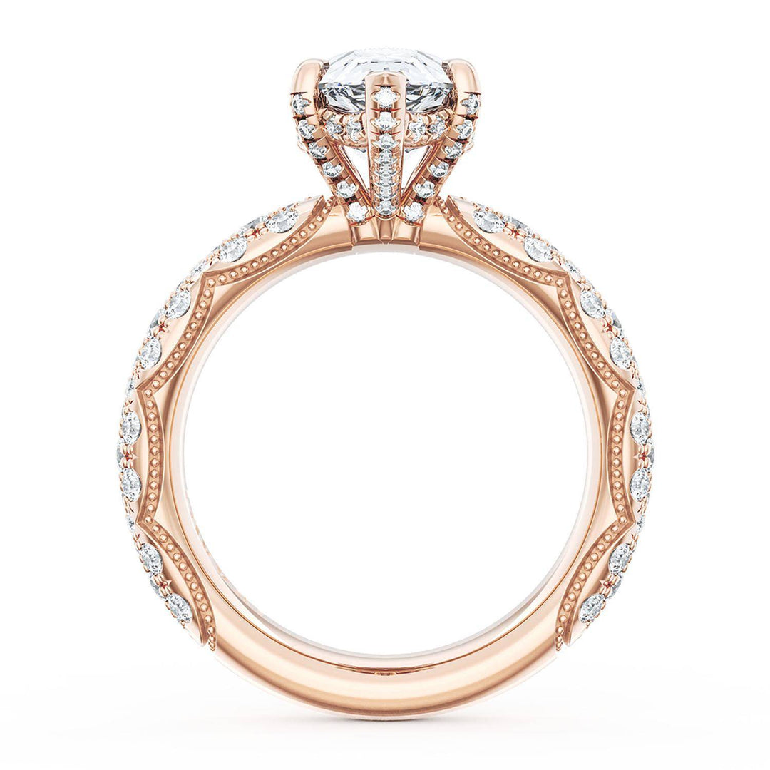 Pear Bloom Engagement Ring