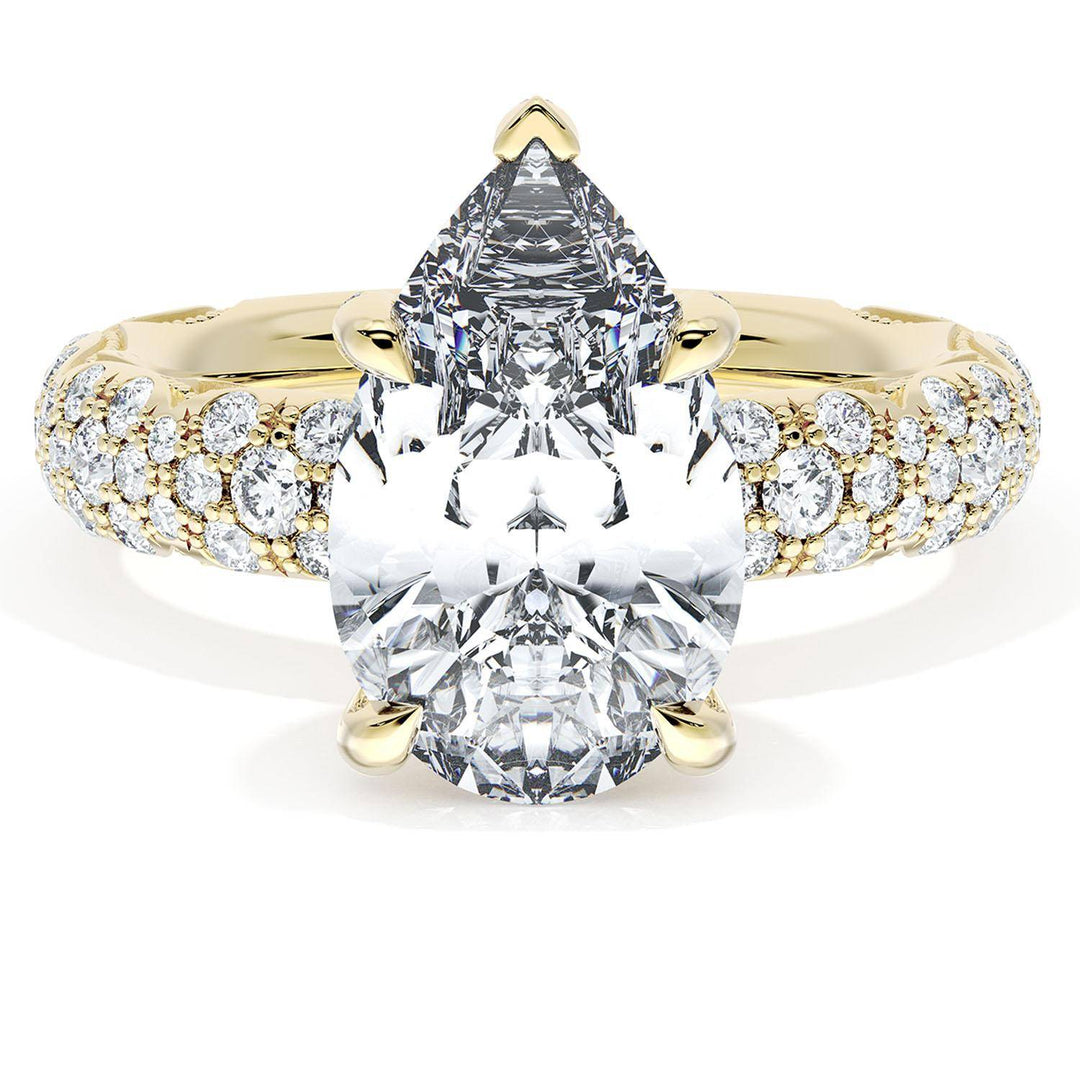 Pear Bloom Engagement Ring
