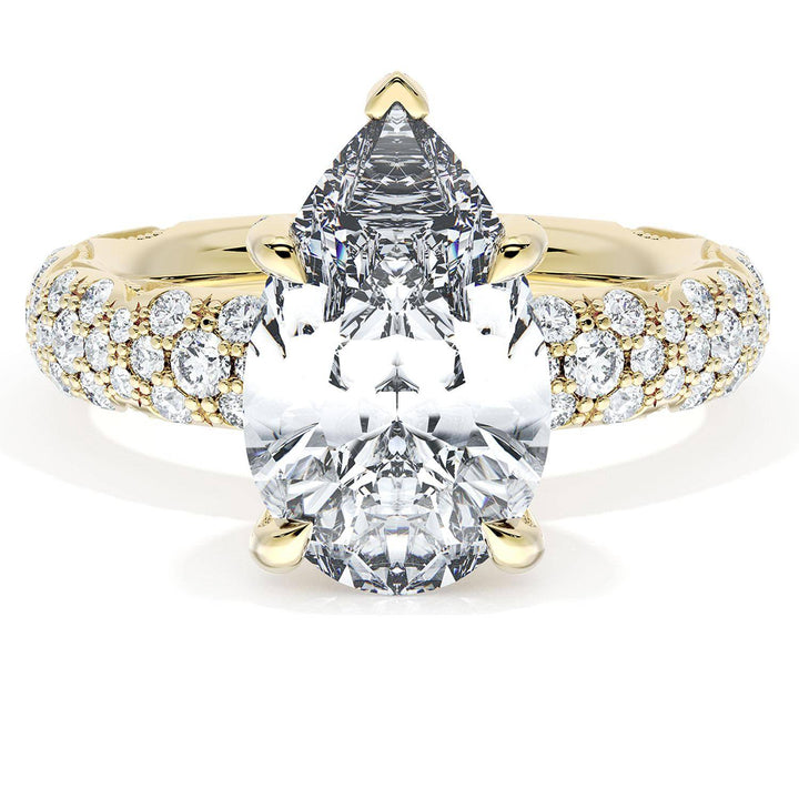 Pear Bloom Engagement Ring