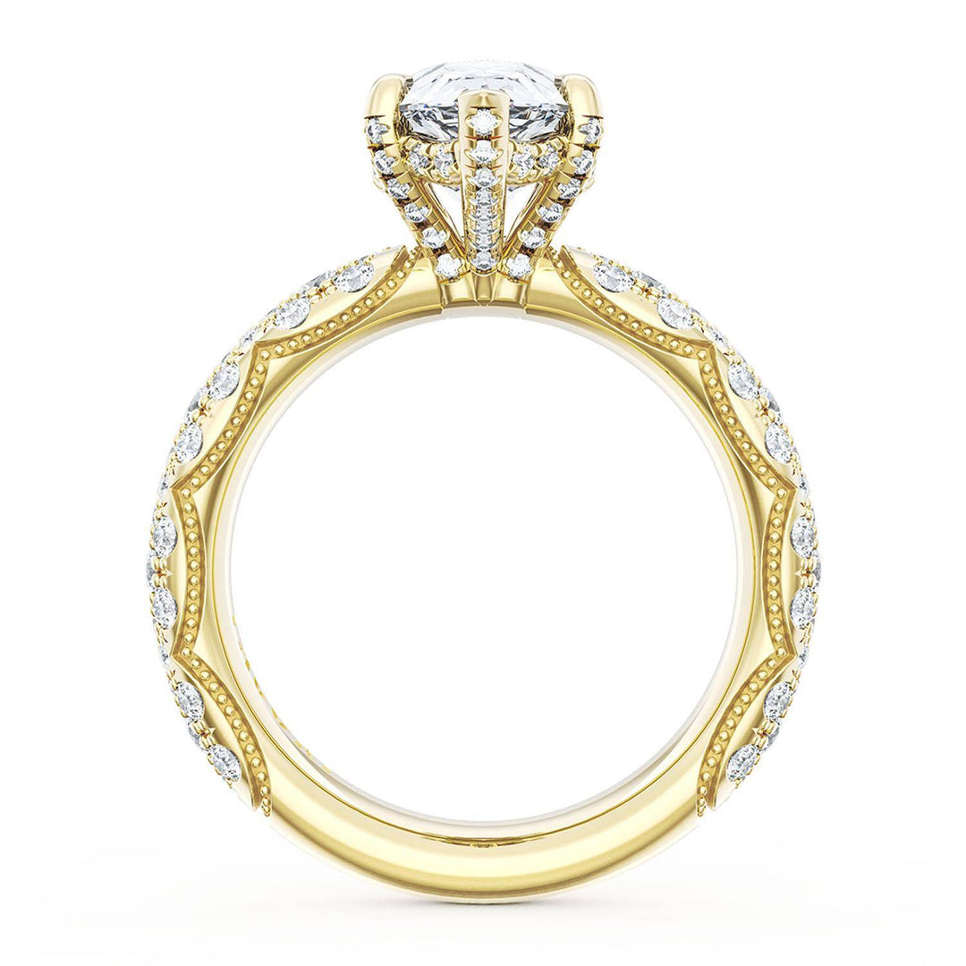 Pear Bloom Engagement Ring