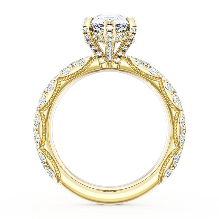 Pear Bloom Engagement Ring