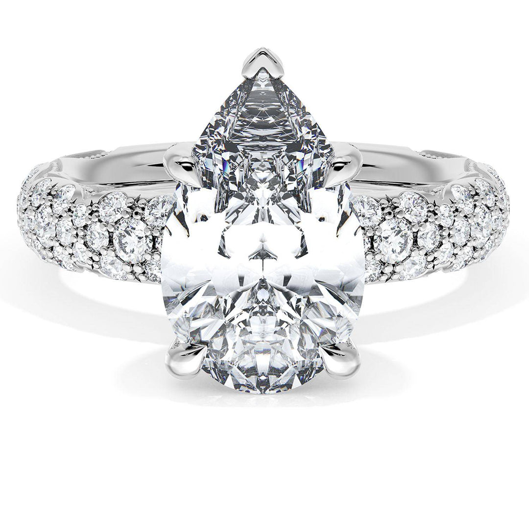 Pear Bloom Engagement Ring