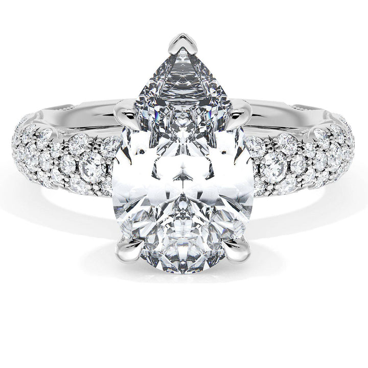 Pear Bloom Engagement Ring
