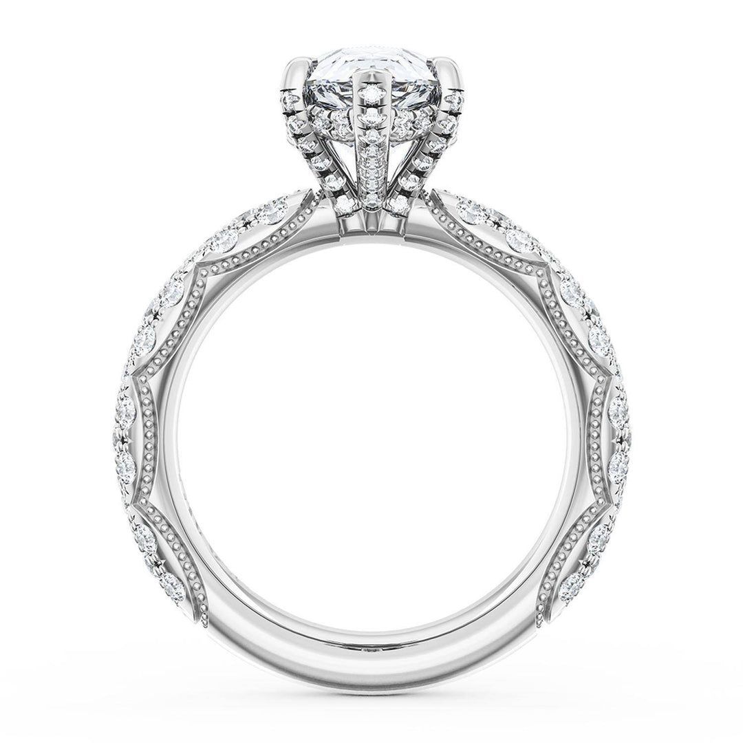 Pear Bloom Engagement Ring