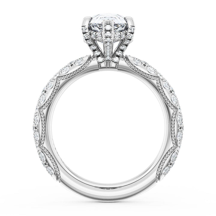 Pear Bloom Engagement Ring