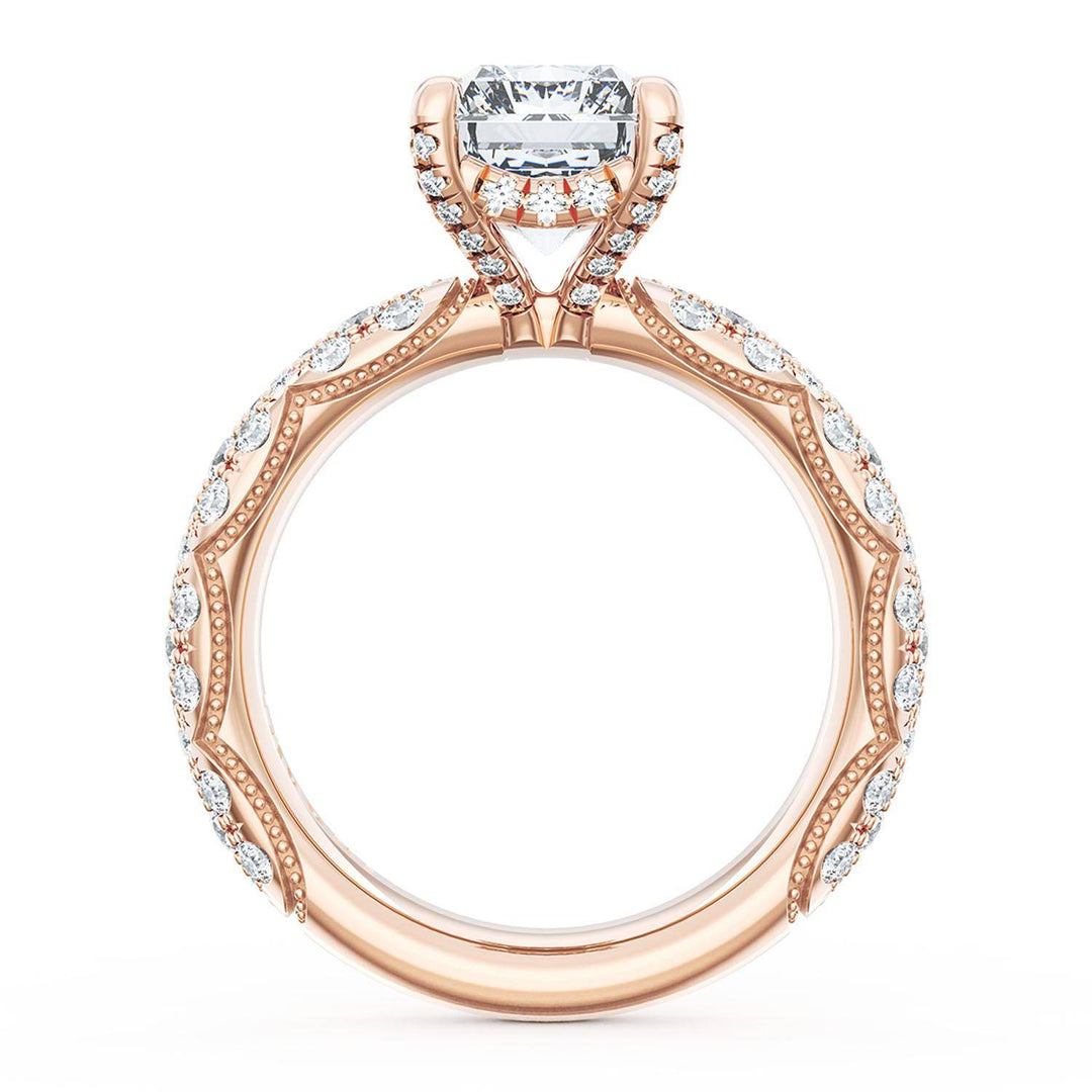Radiant Bloom Engagement Ring