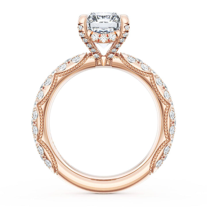 Radiant Bloom Engagement Ring