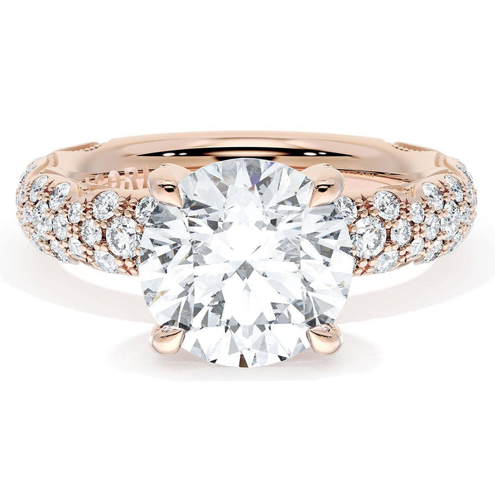 Round Bloom Engagement Ring