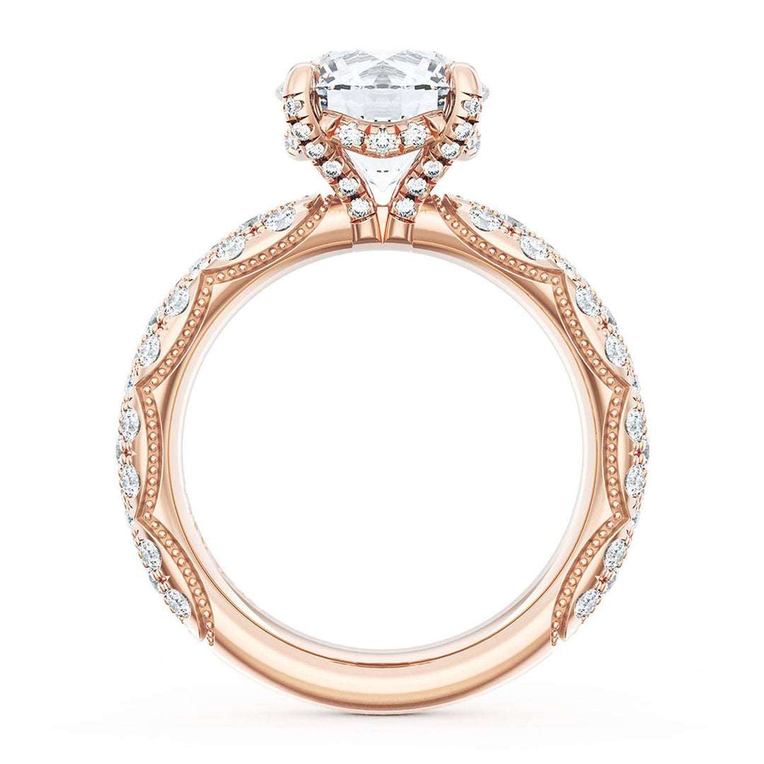 Round Bloom Engagement Ring