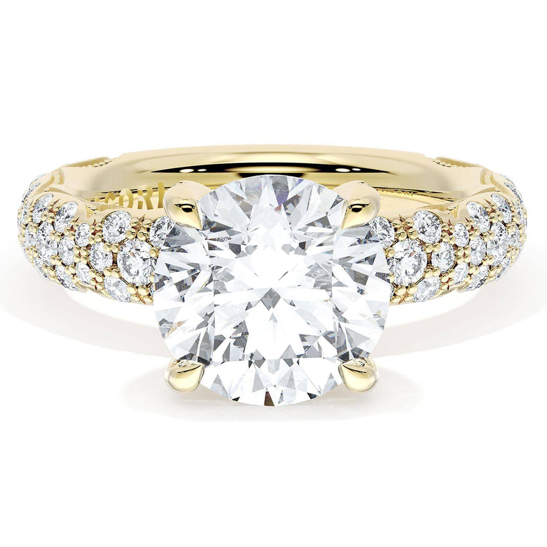 Round Bloom Engagement Ring