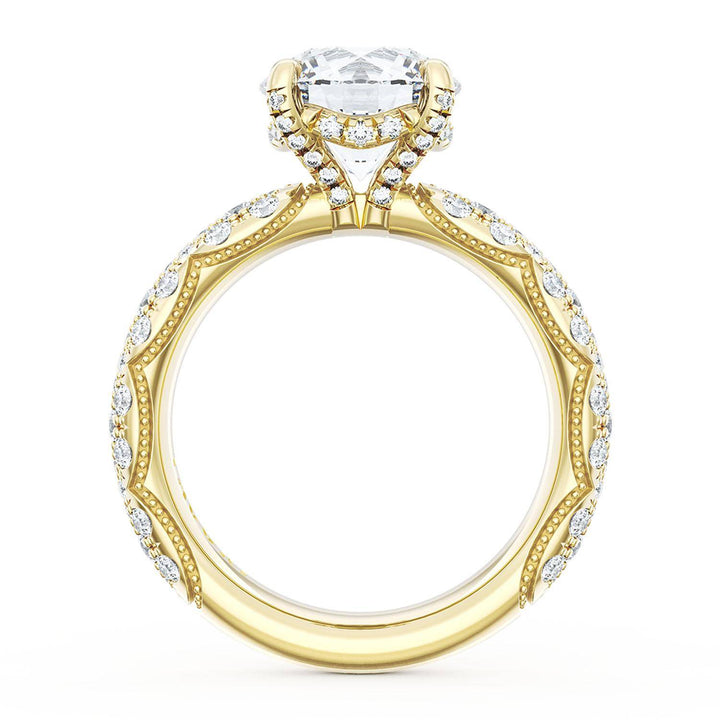Round Bloom Engagement Ring