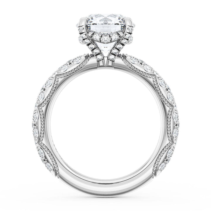 Round Bloom Engagement Ring