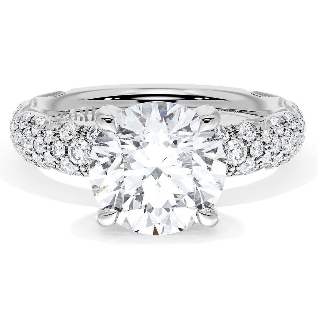 Round Bloom Engagement Ring