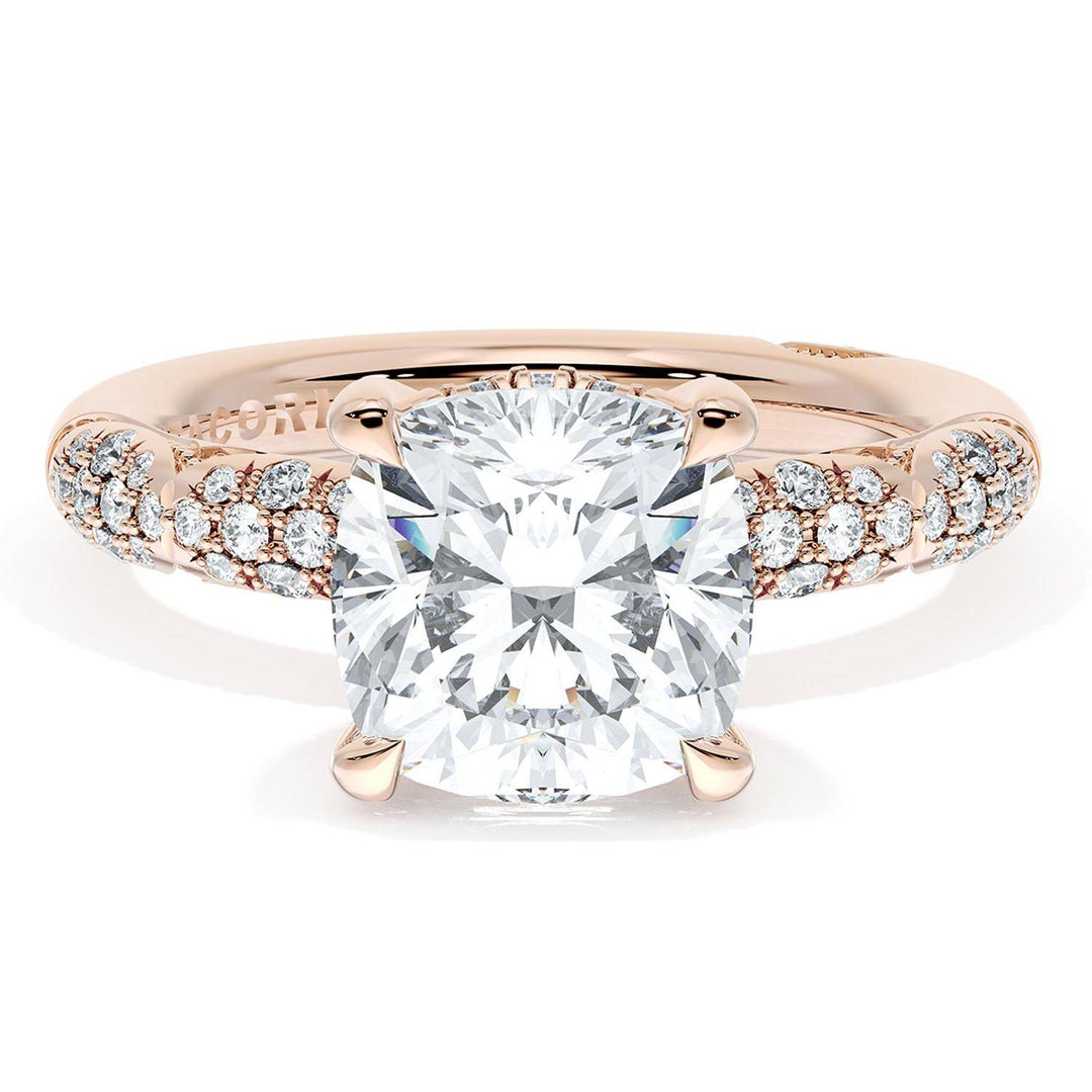 Cushion Bloom Engagement Ring